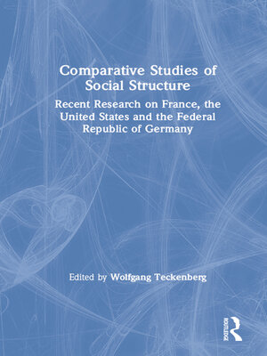 cover image of Comparative Studies of Social Structure
